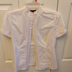 White short sleeve dress shirt size small